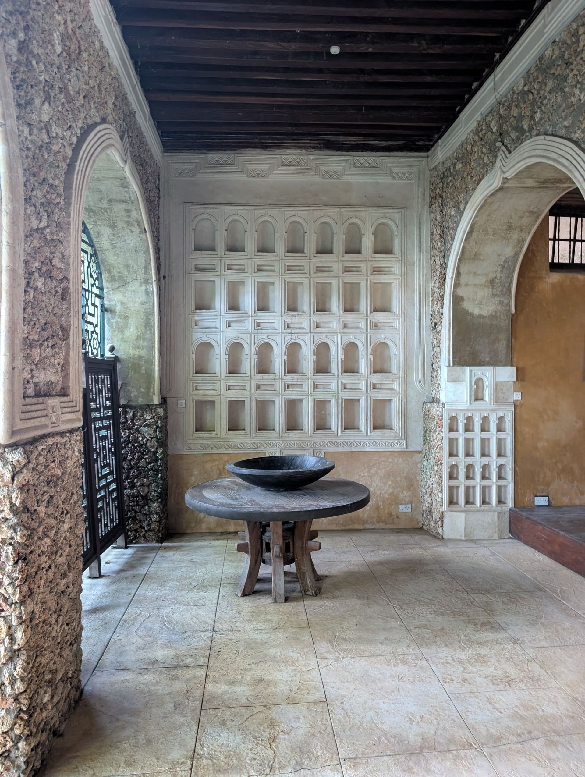 Baraka House interior — to be restored as the Institute's teaching kitchen and public restaurant